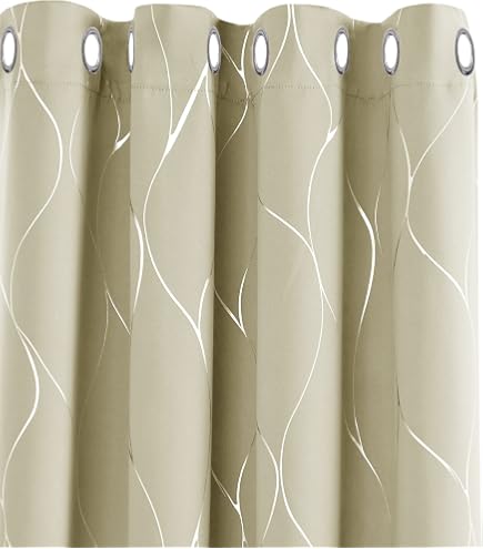 Deconovo Verdunkelungsvorhang Thermo 138x132 Cm | Wärmeisolierend & Lichtschutz Für Fenster & Türen