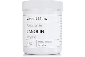 ‎WESENTLICH. Lanolin Wollfett anhydrat 100g - wasserfrei und kaum Geruch - Wollwachs von wesentlich.