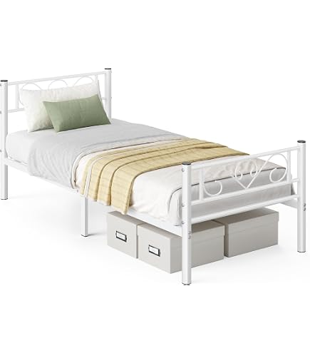 IKEA ASKVOLL Bedframe, 140x200 cm, wit/Luröy : Amazon.nl: Wonen