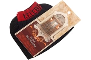 KELEBEK KESE Exfoliating Gloves Mitts KESE Turkish Bath Hammam Hamam Scrub Peeling with HOW TO USE INSTRUCTIONS (Black Thick Bath Glove Elasticated Wrist)
