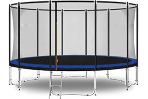 Baunsal® Trampolin Outdoor Ø 183 244 275 305 335 366 396 427 457 487 cm (FGOS) Gartentrampolin für Kinder als Spielzeug im Komplettset Kindertrampolin das ideale Gartenspielzeug
