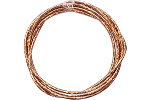 cyclingcolors Funda Cable Freno Bici Plástico con Acero Laminado Ciclismo Bicicleta Carretera MTB Mountain Bike Reparación 3 metros, Láser Dorado