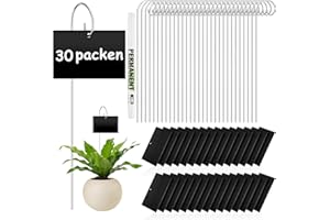 HAOWANWW 30 Stück Rechteck Pflanzenetiketten Gartenetiketten Pfähle mit Stift Pflanzenmarkierungen für den Garten im Freien Pflanzenetiketten für Topfpflanzen Samen Blumen