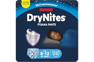 ‎HUGGIES Huggies DryNites für Jungen von 8 bis 15 Jahren, 13 Stücke