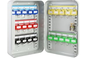 HMF 12525-07 Skrzynka na klucze, 25 kluczy 25 x 17 x 7,5 cm, jasnoszary