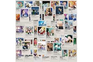 Tacomexi Anime estetyczna naklejka mur, kolaż, zestaw 50 szt. Anime Room Decor 4,5 x 6 cm, mały plakat artystyczny anime, obraz, kolaż, manga (1)