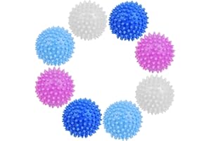 HINGTTRAUM 8 Stück Trocknerbälle – Waschball & Trocknerbälle für Wäschetrockner, Perfekt für Daunenjacken, Kleidung, Wiederverwendbar & Effizient
