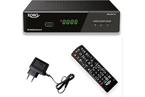 XORO HRS 2610 – Digital satellitmottagare med HDMI och SCART-anslutning, LAN, unicable kompatibel, USB 2.0 mediaspelare, sändlista för ASTRA 19.2 förprogrammerad