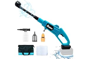 IKEBORM Cordless Power Washer for Makita 18V Battery 900 PSI Portable Cordless High-Pressure Washer with 6-in-1 Nozzle Battery Jet Washer for Car Floor Fence Wall Cleaning (Battery not Included)