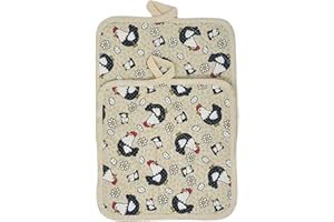 INGROSSO MERCERIE LCF Set 2 Presine da Cucina in cotone 100%, quadrate 18X18 cm, tessuto trapuntato. Prodotto artigianale italiano. (Panna)