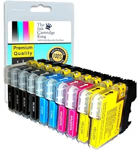 Pack De 12 Cartouches D'encre Compatibles Pour Imprimantes Brother MFC-250C, 255CW, 290C, 295CN