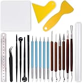 Swpeet 21 Pcs Modeling Clay Modeling Tools Set Double Sided Handle Set Dual End Design Ceramic Tools Stylus Modeling Tools