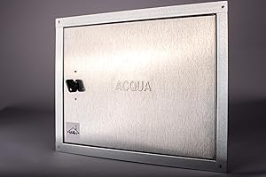 UTILFER Sportello in Acciaio ZINCATO per Contatore Acqua - Cm 60 x 60