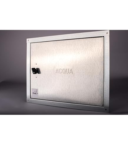 Sportello Ispezione Per Contatore Gas In Acciaio Zincato 50x50cm - Con Serratura Di Sicurezza