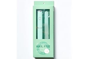MALVA BELLE Best Crystal Glass Nail File – Long Lasting Double Sided Tempered Glass File – Professional Salon Manicure/Pedicure Filing Tool for Natural Nails - Stocking Fillers for Women - Pastel Mint (3 mm)