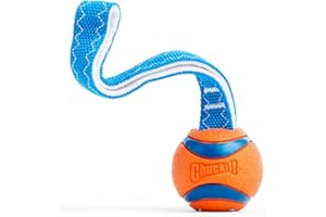 Chuckit! Ultra holownik zabawka dla psa z gumową kulką przeciąganie liny interaktywna zabawka dla psów, mała