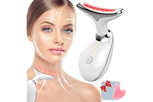 ‎GGISUI Gesichtsmassagegerät Gegen Falten, 4-in-1 Doppelkinn Entferner mit Gua Sha Gesichtswerkzeugen für Damen Herren, Jawline Trainer mit 3 Modi, 45℃ für Hautstraffung & Lifting, Verbesserung, Straffung