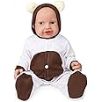 Vollence 12 inch Full Silicone Baby Dolls Realisitc Lifelike Reborn Babies for Child Children's Gifts - Girl