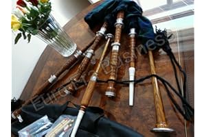 EURO ERA MUSIC New Great Highland Scottish Bagpipe For Starter (Beginner Package)