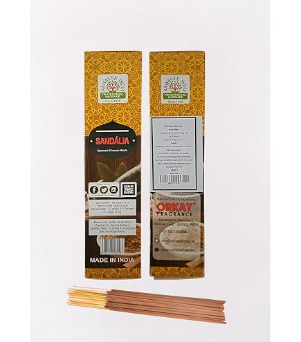 Produktbild von Namaste India Natural Masala Räucherstäbchen – 12 Packungen à 30g, Natürlicher Rosmarinduft, 100-120 Sticks