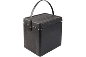 Thermo Future Box® Contenitore per la spesa e contenitore isolante, contenitore frigo, contenitore termico, con coperchio e manico, scatole termiche per cibo e bevande, polipropilene espanso