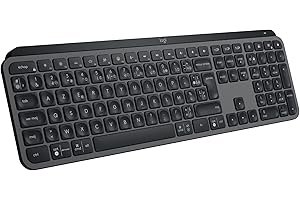 Logitech MX Keys S Clavier sans Fil Rechargeable USB C, Clavier Silencieux, Plat, Rétroéclairé, Touches Ergonomiques et Progr