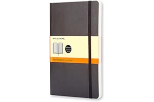 Moleskine Classic Notebook, Taccuino a Righe, Copertina Morbida e Chiusura ad Elastico, Formato Pocket 9 x 14 cm, Colore Nero, 192 Pagine