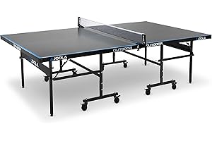 JOOLA Mesa de Ping Pong J200A Outdoor - Superficie de Aluminio 6mm - Sistema de Transporte y Plegable