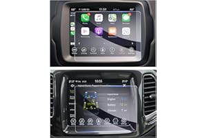 GAFAT Compatible avec Jeep Renegade 2018-2024/ Compass 2017-2020 8,4" Film de Protection d'Écran de Navigation, 8,4" Film en Verre Trempé pour Uconnect HD Transparent GPS Navi, 9H Anti-rayures