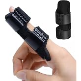 DALLAR Adjustable Finger Splint with Removable Metal Rod - For Trigger Finger, Arthritis, Tendonitis and Fractures