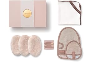 ‎WASCHIES Waschies 8-tlg. „Self Care“ Geschenkset für Frauen – Geschenkbox mit Abschminkpads, Mini Waschhandschuh und mehr – sanfte Reinigung - waschbar, wiederverwendbar & nachhaltig - Alle Hauttypen