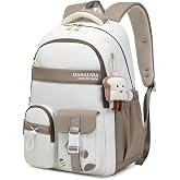 Amythe Girls School Backpacks with Trolley Strap, Brown | School Backpack for Teenagers 10-18 Years School Bag Secondary Inst