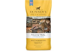 SKINNERS Skinner’s Field & Trial Chicken & Rice – Complete Dry Adult Dog Food, Sensitive, Gentle Digestion, 15kg
