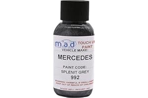 MYLDAN Vernice per Ritocchi per Mercedes Benz Selenite Grigio 992 Kit Bottiglia Pennello Riparazione Vernice 30ML