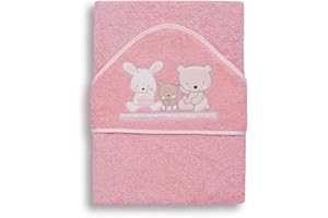 Interbaby Love - Capa de baño, 1 x 1 m, color rosa