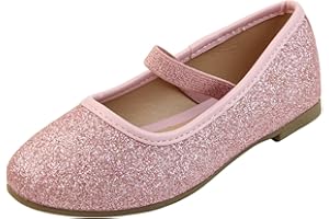Skyrocket Girls Kids Glitter Kitty Wedding Party Ballet Ballerina Shoes