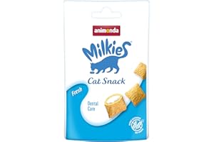 animonda Milkies Fresh, getreidefreie Knusperkissen für Katzen, Katzensnack, 12 x 30 g