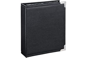 Hama Album do wkładania "New York City" (album fotograficzny na 100 zdjęć w formacie 10 x 15, czarne strony wewnętrzne, 3 kieszenie na każdej stronie), Czarny