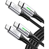 USB C to USB C kabel, INIU 100W [2-Pack 6.6ft] PD 3.0 QC 4.0 5A Snabb laddning USB-C till USB-C kabel, Nylon flätad Typ C Pho