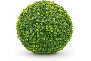 eacommerce Sfera di Bosso Sintetica Palla Artificiale Buxus Arredamento da Giardino Colore Verde | Pianta decorativa (28 cm)