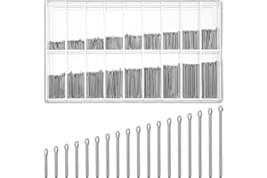 TUCNOEU 360pcs Watch Band Pins 6-23mm Watch Link Cotter Pin Assortment Stainless Steel Watch Bracelet Pin for Watchband Repair