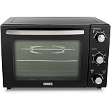 DICTROLUX Forno Elettrico 35lt 1500W ventilato Cottura sotto sopra timer60  Minuti Doppio Vetro Anti dispersione Calore con Segnale Acustico :  Amazon.it: Casa e cucina