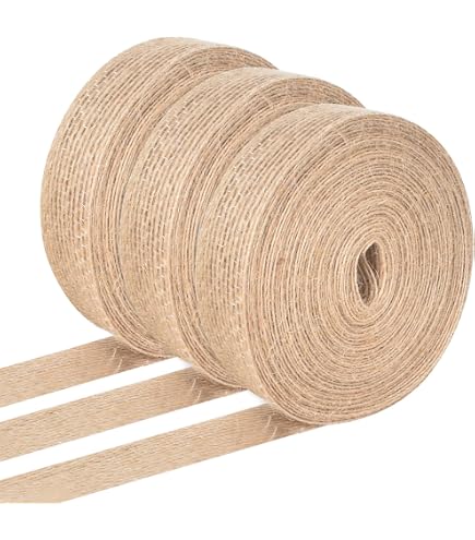 D.RECT Juta Rotolo Naturale Marrone 100x500cm - Rotolo di Iuta Decorativo per Confezioni Regalo - Decorazione per Feste