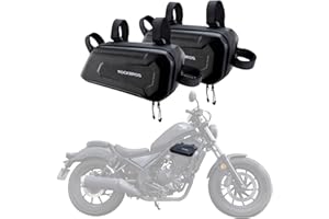ROCKBROS Bolsa Lateral para Motocicleta, Bolsa Almacenamiento para Barras Compatible con Honda CM300 CM500