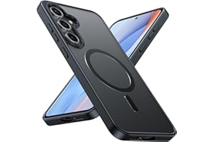 FNTCASE Etui na telefon Samsung Galaxy S24-FE: magnetyczne, półprzezroczyste, matowe, odporne na uderzenia, smukłe etui na telefon komórkowy – klasa wojskowa, odporne na upadki, twarde plecy, ochrona