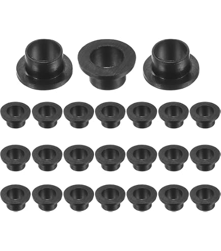 12 Douilles à Bride En Silicone 6x8x10mm – Autolubrifiantes, Pour Arbres 6mm, Réduction Frottement, Applications Industrielles Ou DIY