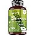 Green Coffee Bean Extract Capsules 21000mg - 90 Unroasted Green Coffee Capsules - Vegan & Natural Caffeine Pills (Not Caffeine Tablets) - Source of Chlorogenic Acid - Green Tea Capsules Alternative
