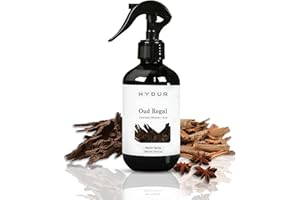 Hydur Oud Regal Room Spray | Oriental Oud, Rose & Saffron Scent | Woody Luxury Aroma with Patchouli & Sandalwood | Room, Car, Office, Bathroom Air Freshener | Elegant 300ml Fine Mist Spray