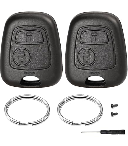 Coque Clé Jongo Compatible Peugeot 207 307 308 & Citroën C2 C3 C4 | CE0523 | Télécommande 2 Boutons | Sans Lame