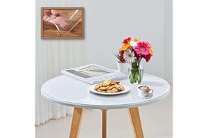 ‎ARTWELT Artwelt Tischdecke Transparent Rund 2.0mm Tischfolie Glasklar Folie Tischschutz Wasserdicht Abwaschbar Wunschmaß Tischschutzfolie für Runde Tische Durchmesser 110cm